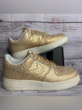 Size 9 - Nike Air Force 1 '07 LV8 Low Golden Scales Men’s